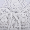 Cotton Crochet Beach Cover Up Pakaian Renang Putih